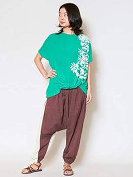sistere システレ サルエルパンツ ユニセックス Amina Collection｜バイカラーサルエルパンツ(ユニセックス